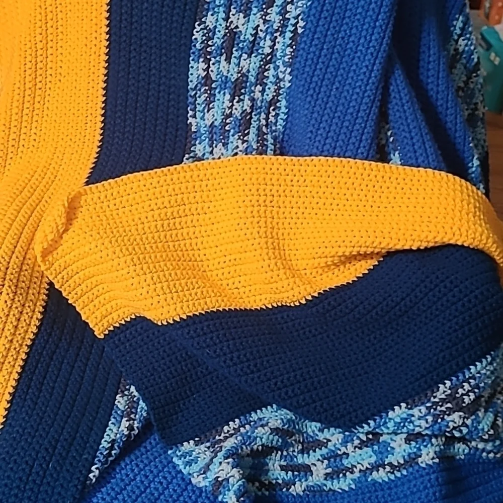 Hand Crafted Crochet Quilt New